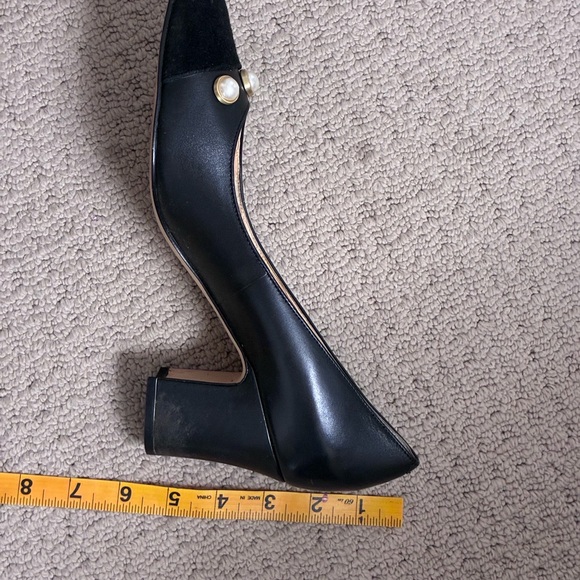 Ivanka Trump Beige and Black Pearl Heels - Picture 14 of 14